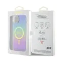 Калъф за iPhone 15 / iPhone 14 / iPhone 13 - Guess IML Iridescent MagSafe (GUHMP15SHITSU) - Лилав