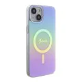 Калъф за iPhone 15 / iPhone 14 / iPhone 13 - Guess IML Iridescent MagSafe (GUHMP15SHITSU) - Лилав