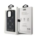 Калъф iPhone 15 Pro Max - Karl Lagerfeld Leather MagSafe (KLHMP15XPGKHPHK) - Karl Head