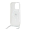 Калъф за iPhone 15 Pro - Karl Lagerfeld IML Crossbody MagSafe (KLHMP15LHHCKCKHNT) - Transparent Karl Head