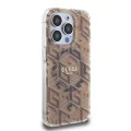 Калъф за iPhone 15 Pro Max - Guess IML GCube MagSafe (GUHMP15XHGCUSTGW) - Кафяв