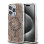 Калъф за iPhone 15 Pro Max - Guess IML GCube MagSafe (GUHMP15XHGCUSTGW) - Кафяв