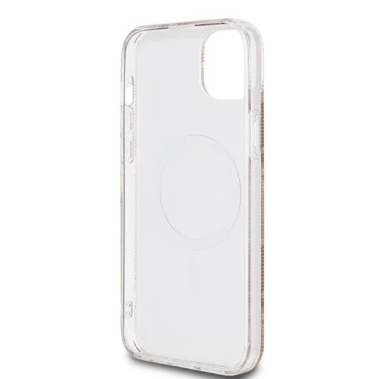 Калъф за iPhone 15 Plus - Guess IML GCube MagSafe (GUHMP15MHMHGCUSTGW) - Кафяв