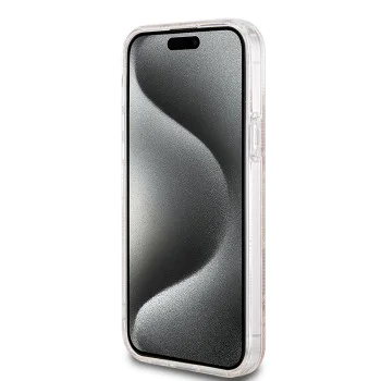 Калъф за iPhone 15 Plus - Guess IML GCube MagSafe (GUHMP15MHMHGCUSTGW) - Кафяв