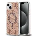 Калъф за iPhone 15 Plus - Guess IML GCube MagSafe (GUHMP15MHMHGCUSTGW) - Кафяв