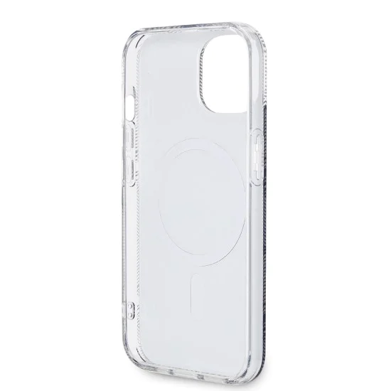 Калъф за iPhone 15 Plus - Guess IML GCube MagSafe (GUHMP15MHMHGCUSTGK) - Черен
