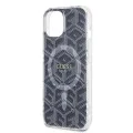 Калъф за iPhone 15 Plus - Guess IML GCube MagSafe (GUHMP15MHMHGCUSTGK) - Черен