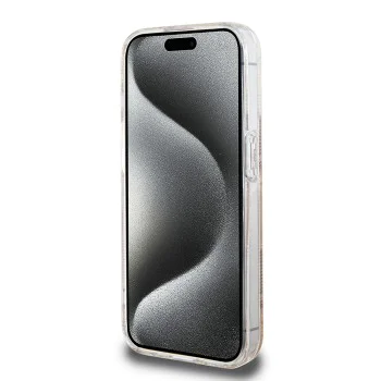 Калъф за iPhone 15 Pro - Guess IML GCube GCube MagSafe (GUHMP15LHGCUSTGW) - Кафяв
