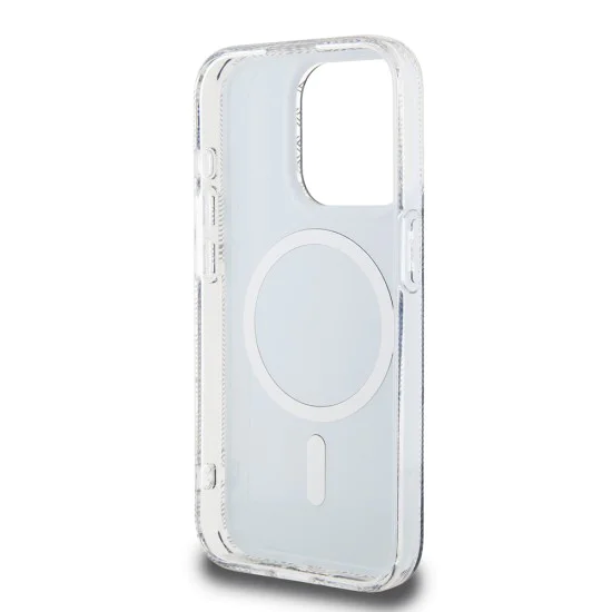 Калъф за iPhone 15 Pro - Guess IML GCube MagSafe (GUHMP15LHGCUSTGK) - Черен
