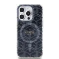 Калъф за iPhone 15 Pro - Guess IML GCube MagSafe (GUHMP15LHGCUSTGK) - Черен