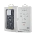 Калъф за iPhone 15 Pro - Guess IML GCube MagSafe (GUHMP15LHGCUSTGK) - Черен
