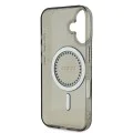 Калъф за iPhone 16 - Guess IML Rhinestones MagSafe (GUHMP16SPFTDTEK) - черен