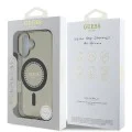 Калъф за iPhone 16 Plus - Guess IML Rhinestones MagSafe (GUHMP16MPFTDTEK) - черен