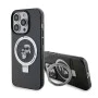 Калъф за iPhone 15 Pro - Karl Lagerfeld Hardcase Ring Stand Magsafe (KLHMP15LHHMMRSKCK) - Karl&Choupette