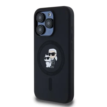 Калъф за iPhone 15 Pro - Karl Lagerfeld Silicone MagSafe (KLHMP15LSCMKKCRHK) - Karl&Choupette