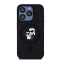 Калъф за iPhone 15 Pro - Karl Lagerfeld Silicone MagSafe (KLHMP15LSCMKKCRHK) - Karl&Choupette