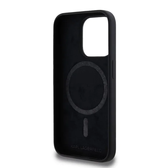 Калъф за iPhone 15 Pro - Karl Lagerfeld Silicone MagSafe (KLHMP15LSCMKKCRHK) - Karl&Choupette