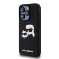 Калъф за iPhone 15 Pro - Karl Lagerfeld Silicone MagSafe (KLHMP15LSKKCHPPLK) - Karl&Choupette Head