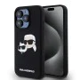 Калъф за iPhone 15 Pro - Karl Lagerfeld Silicone MagSafe (KLHMP15LSKKCHPPLK) - Karl&Choupette Head