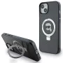 Калъф за iPhone 15 - Karl Lagerfeld Hardcase Ring Stand MagSafe (KLHMP15SHMRSKKHK) - Karl Head