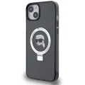 Калъф за iPhone 15 - Karl Lagerfeld Hardcase Ring Stand MagSafe (KLHMP15SHMRSKKHK) - Karl Head