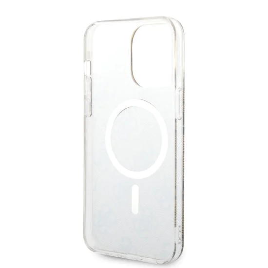 Калъф за iPhone 15 Pro - Guess IML 4G MagSafe (GUHMP15LH4STW) - Кафяв