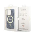 Калъф за iPhone 15 Pro - Guess IML 4G MagSafe (GUHMP15LH4STB) - син