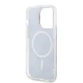 Калъф за iPhone 15 Pro - Guess IML 4G MagSafe (GUHMP15LH4STB) - син