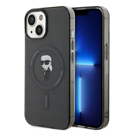 Калъф за iPhone 15 - Karl Lagerfeld IML MagSafe (KLHMP15SHFCKKNOK) - Ikonik