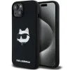 Калъф за iPhone 15 Plus - Karl Lagerfeld Silicone MagSafe (KLHMP15MSCHPPLK) - Choupette Head