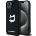 Калъф за iPhone 15 Plus - Karl Lagerfeld Silicone MagSafe (KLHMP15MSCHPPLK) - Choupette Head