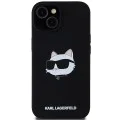 Калъф за iPhone 15 Plus - Karl Lagerfeld Silicone MagSafe (KLHMP15MSCHPPLK) - Choupette Head