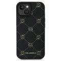Калъф за IPhone 15 Plus - Karl Lagerfeld Leather MagSafe (KLHMP15MPGKHPHK) - Karl Head