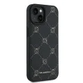 Калъф за IPhone 15 Plus - Karl Lagerfeld Leather MagSafe (KLHMP15MPGKHPHK) - Karl Head