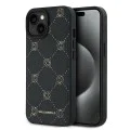 Калъф за IPhone 15 Plus - Karl Lagerfeld Leather MagSafe (KLHMP15MPGKHPHK) - Karl Head