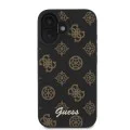 Калъф за iPhone 16 - Guess Peony Script MagSafe (GUHMP16SPGPYSK) - Черен