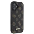 Калъф за iPhone 16 - Guess Peony Script MagSafe (GUHMP16SPGPYSK) - Черен