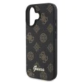 Калъф за iPhone 16 - Guess Peony Script MagSafe (GUHMP16SPGPYSK) - Черен