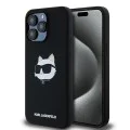 Калъф за iPhone 15 Pro - Karl Lagerfeld Silicone MagSafe (KLHMP15LSCHPPLK) - Choupette Head