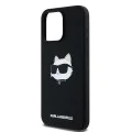 Калъф за iPhone 15 Pro - Karl Lagerfeld Silicone MagSafe (KLHMP15LSCHPPLK) - Choupette Head