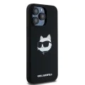 Калъф за iPhone 15 Pro - Karl Lagerfeld Silicone MagSafe (KLHMP15LSCHPPLK) - Choupette Head