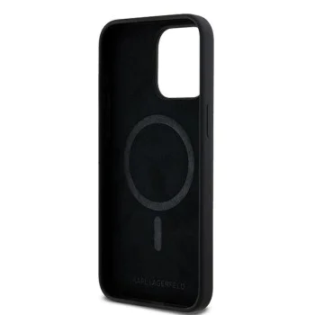 Калъф за iPhone 15 Pro - Karl Lagerfeld Silicone MagSafe (KLHMP15LSCHPPLK) - Choupette Head