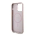 Калъф за iPhone 15 Pro Max - Guess Hardcase Powerbank MagSafe (GUBPM5P1515X4GEMGP) - Розов