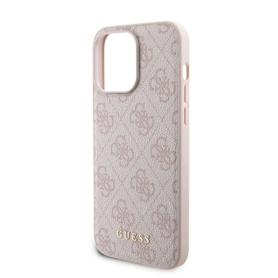 Калъф за iPhone 15 Pro Max - Guess Hardcase Powerbank MagSafe (GUBPM5P1515X4GEMGP) - Розов