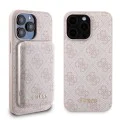 Калъф за iPhone 15 Pro Max - Guess Hardcase Powerbank MagSafe (GUBPM5P1515X4GEMGP) - Розов