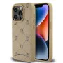 Калъф за IPhone 15 Pro - Karl Lagerfeld Leather MagSafe (KLHMP15LPGKHPHE) - Beige Karl Head
