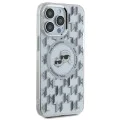 Калъф за iPhone 15 Pro - Karl Lagerfeld IML MagSafe (KLHMP15LHMCKMMHT) - Прозрачен монограм Karl&Choupette Head