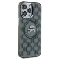 Калъф за iPhone 15 Pro - Karl Lagerfeld IML MagSafe (KLHMP15LHHMCKKMHK) - монограм Karl&Choupette Head