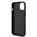 Калъф за iPhone 15 - Guess GCube GCube Stripes MagSafe (GUHMP15SHGCFSEK) - Черен