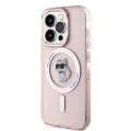 Калъф за iPhone 14 Pro Max - Karl Lagerfeld IML MagSafe (KLHMPMP14XHFHFCCNOP) - Pink Choupette